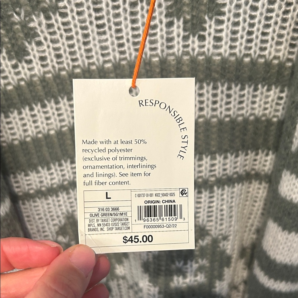 Knox Rose Green and White Patterned Cardigan - Picture 2 of 3